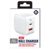 45W GaN Dual Port Wall Charger